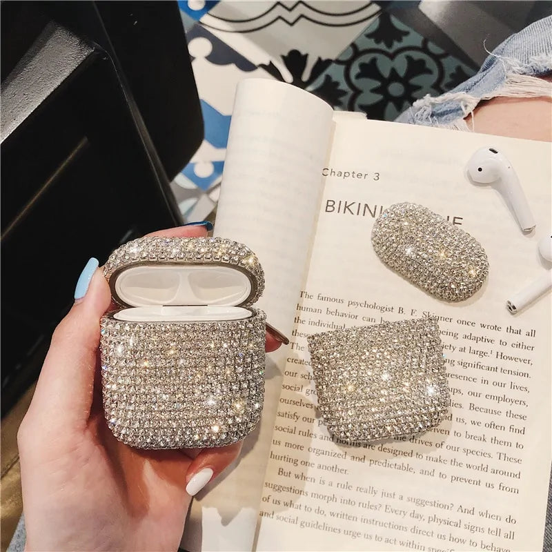 Luxury Bling Earbuds Case Anti Spier