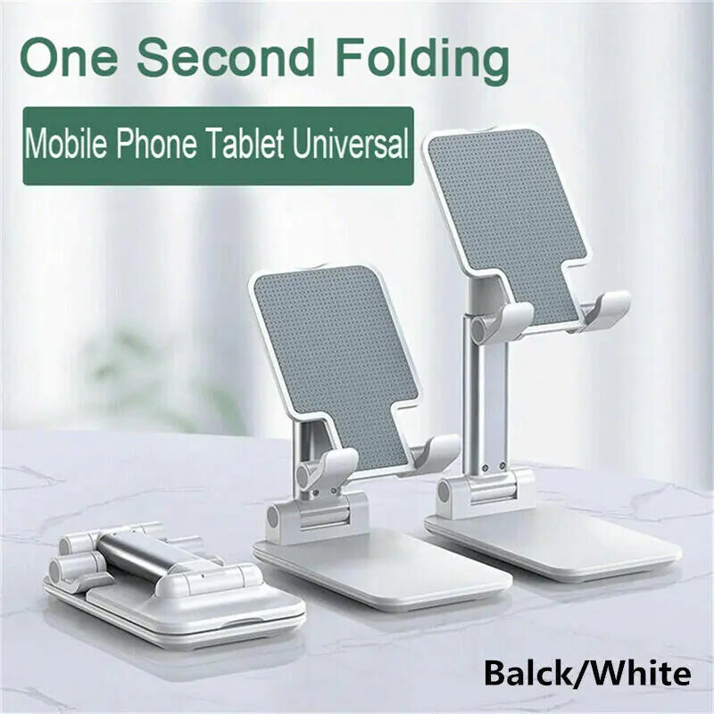 Universal adjustable stand for mobile devices, tablets, and e-readers.