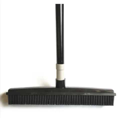 Pet Hair Remover Rubber Broom with Carpet Rake Anti Spier