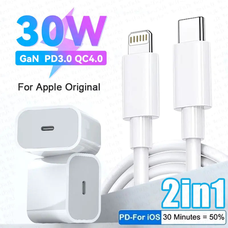 Original PD 30W Charger Adapter Anti Spier