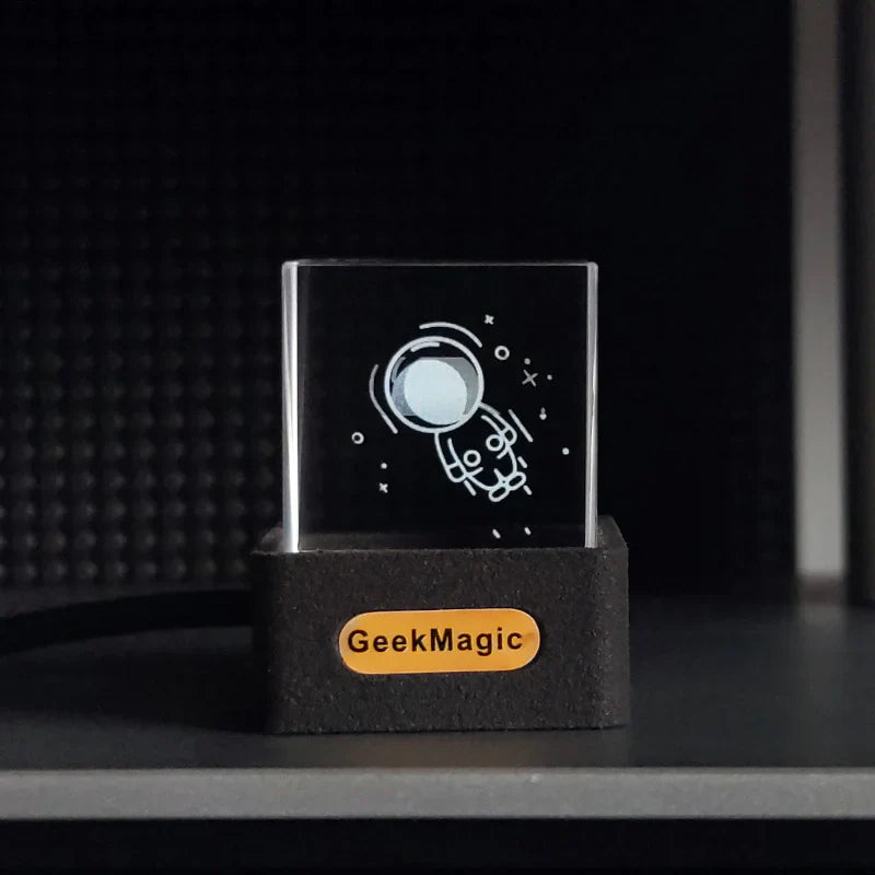 Mini Transparent WiFi Weather Clock Anti Spier