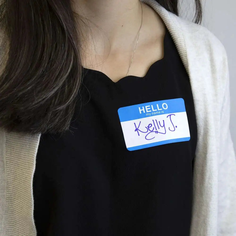Name Badge Label “HELLO my name is” (25/Pack) Anti Spier