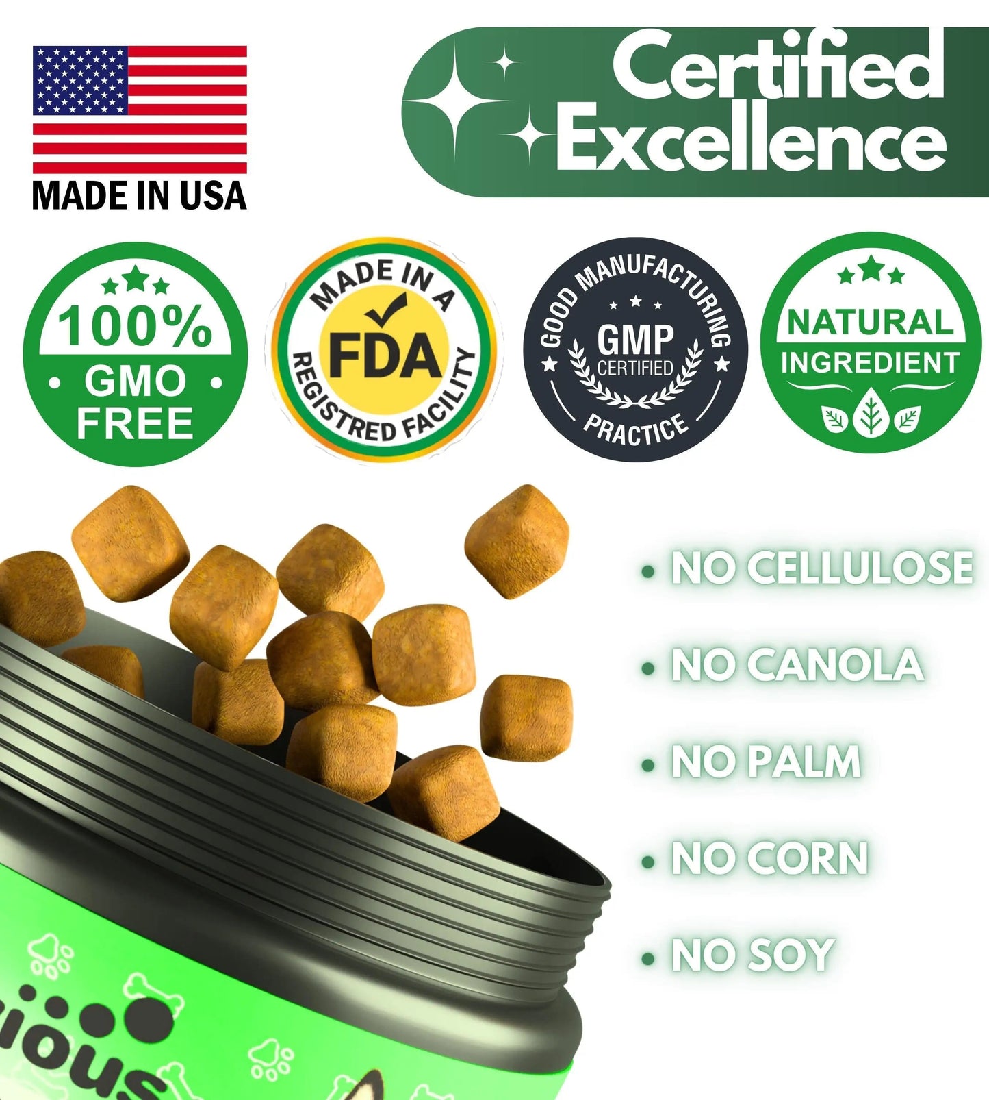 Parasites Prevention for Dogs Chewables Natural Dog Insects Control 120 Tablets Anti Spier