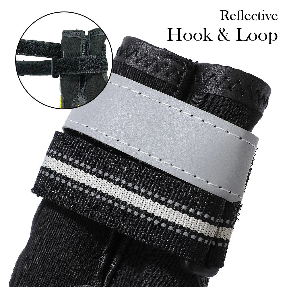 Waterproof Reflective Dog Boots Anti Spier