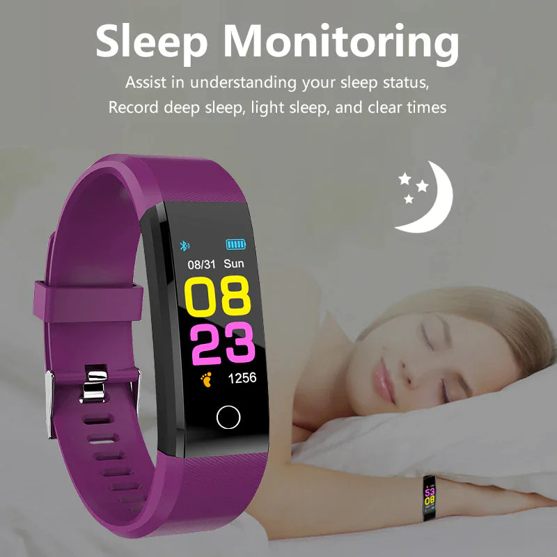 Fitness Smart Watch Activity Tracker Heart Rate For Women Men Oxygen BP Monitor - Anti Spier 