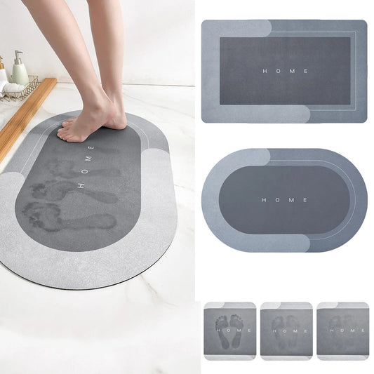Bathroom Absorbent Quick Drying Carpet Floor Mat Anti Spier