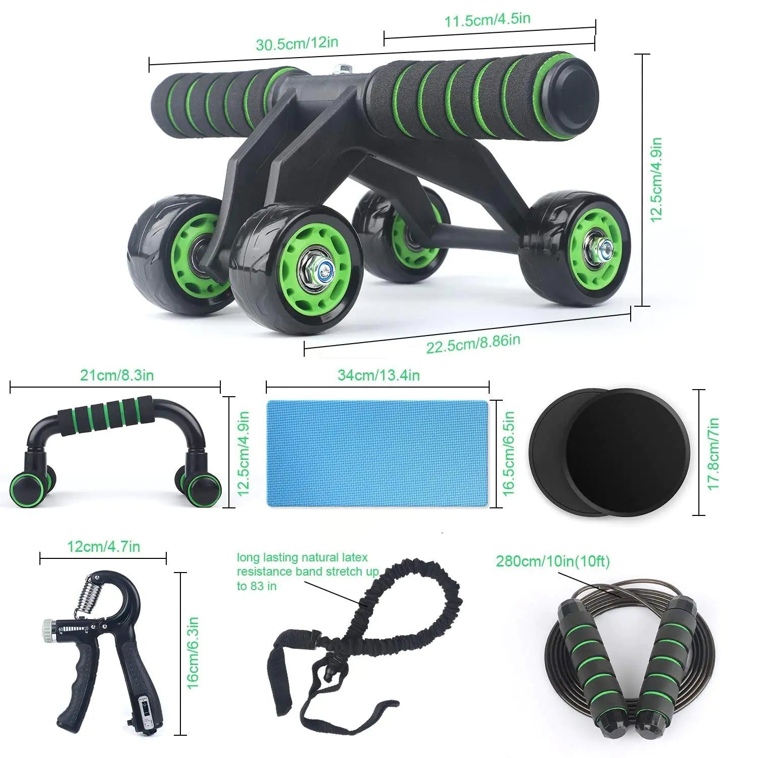 10-in-1 Fitness Kit Anti Spier