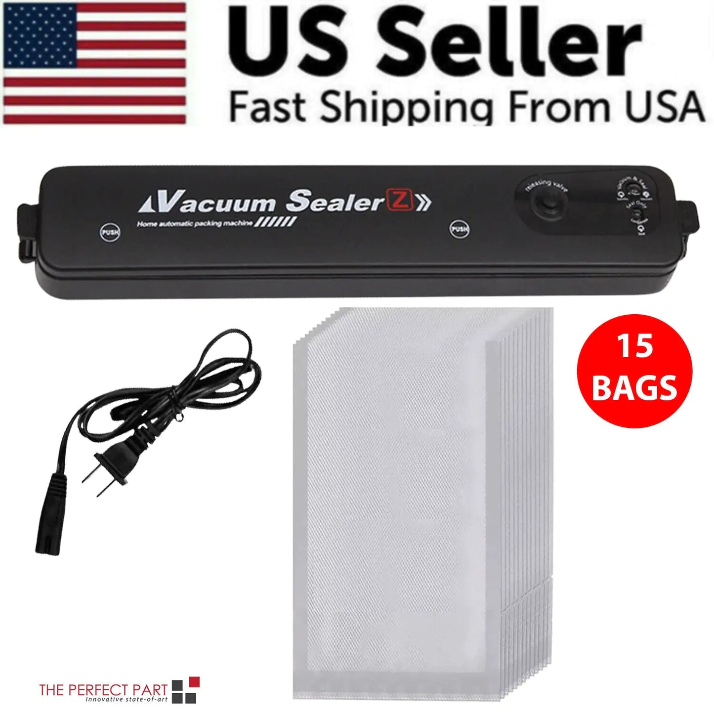 Automatic vacuum sealer for kitchen efficiency.