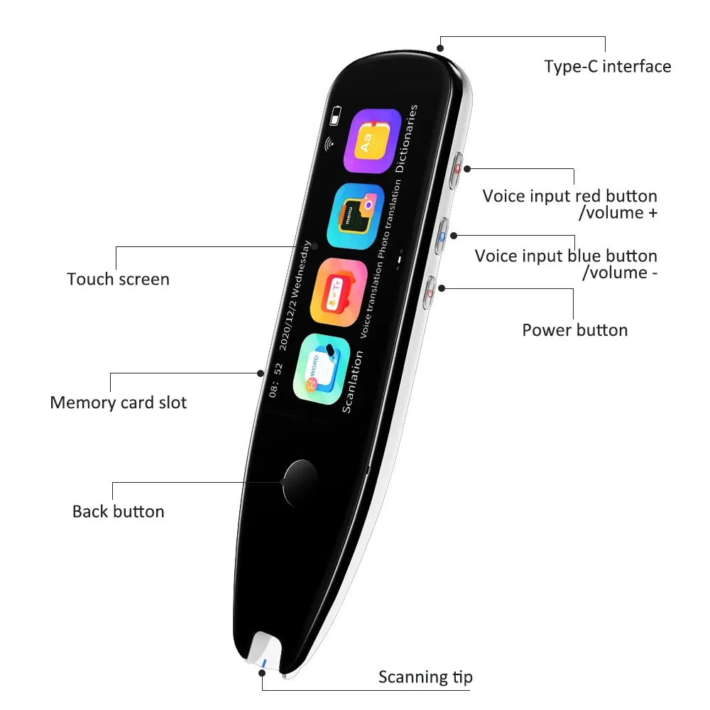 Intelligent English Offline Translation Scanning Pen Anti Spier