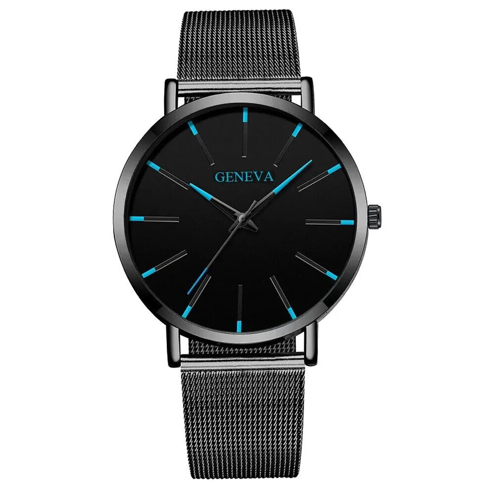 Waterproof Men's Watch Stainless Steel Quartz Luminous Classic Watches Business - Anti Spier 