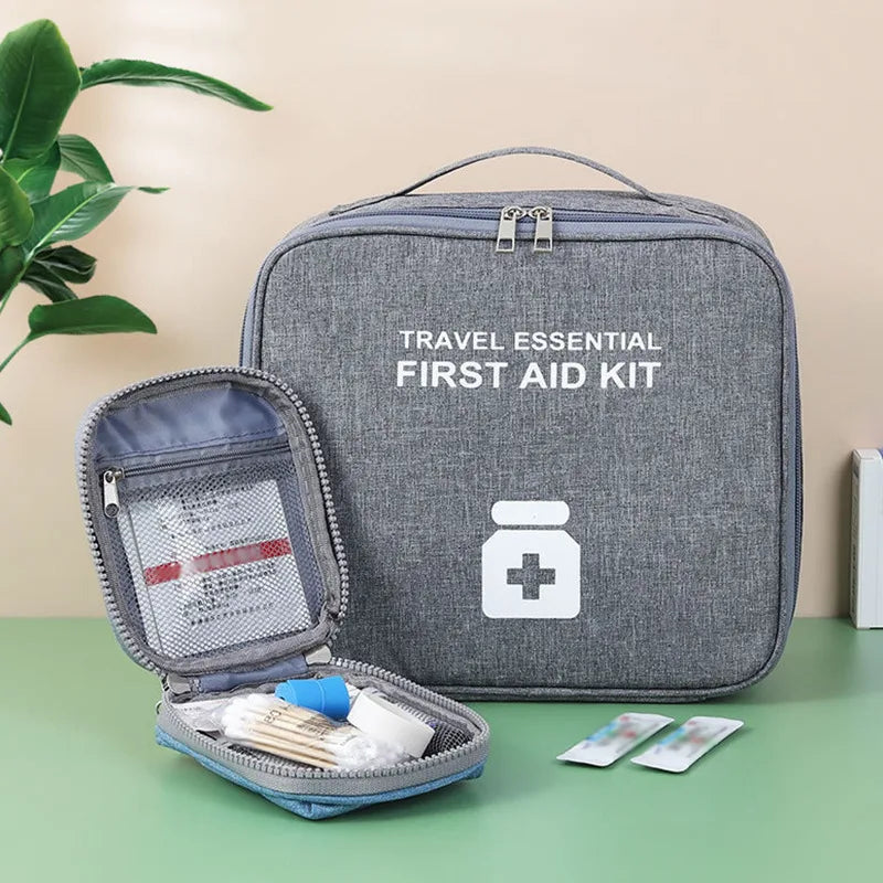 Large Capacity First Aid Kit Home Medicine Storage Anti Spier