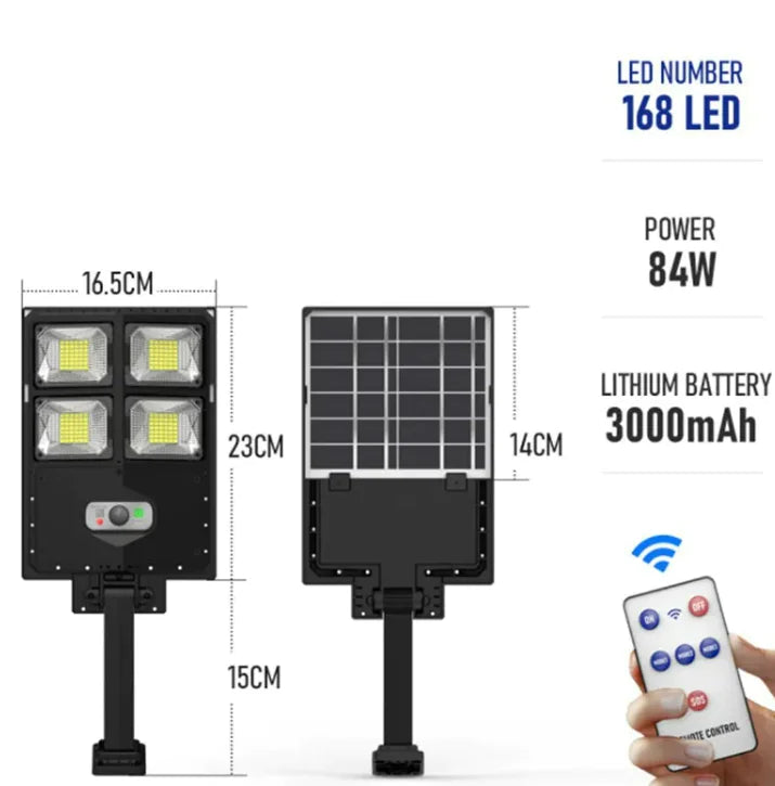 New Solar Double Row Street Light Anti Spier