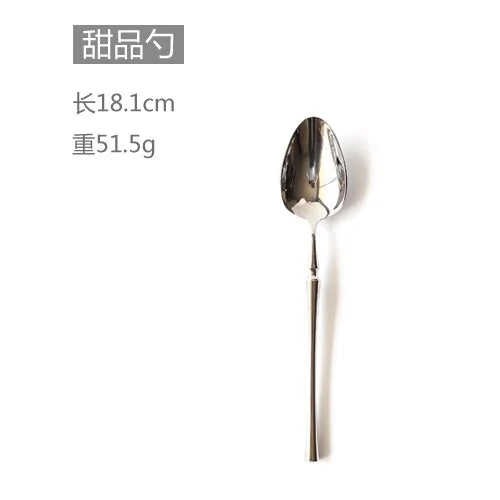 Luxury Stainless Steel Cutlery Set Anti Spier