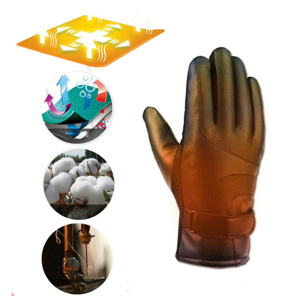 Electric USB Heated Gloves Winter Warming Thermal Ski Snow Hand Warm Windproof Anti Spier