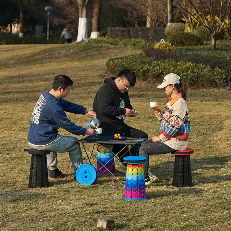 Portable Folding Telescopic Stool with Carry Bag
