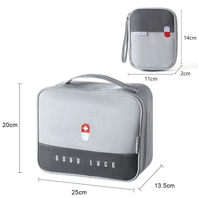 Large Capacity First Aid Kit Home Medicine Storage Anti Spier