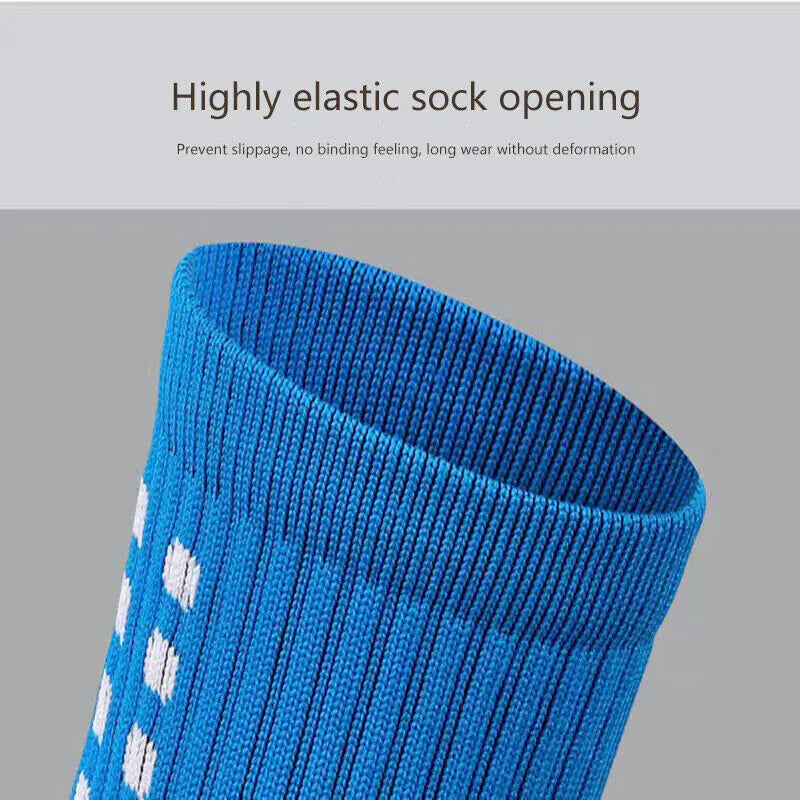 3 Pair Sport Socks Anti Slip W/ Grip Soccer Men Football Basketball Sock Premium Anti Spier