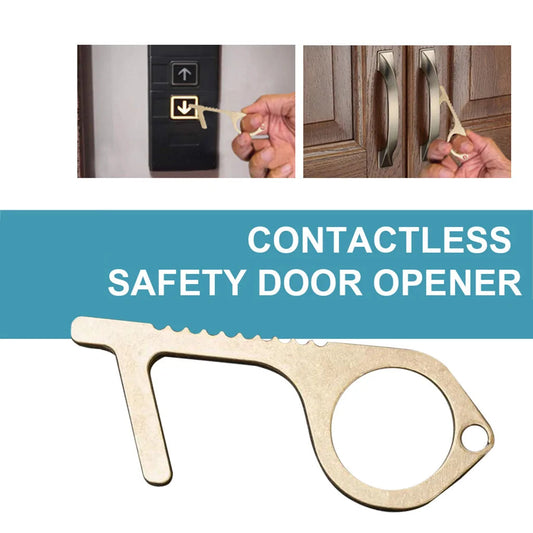 Brass Key Elevator Button Contactless Safety Door Opener Anti Spier