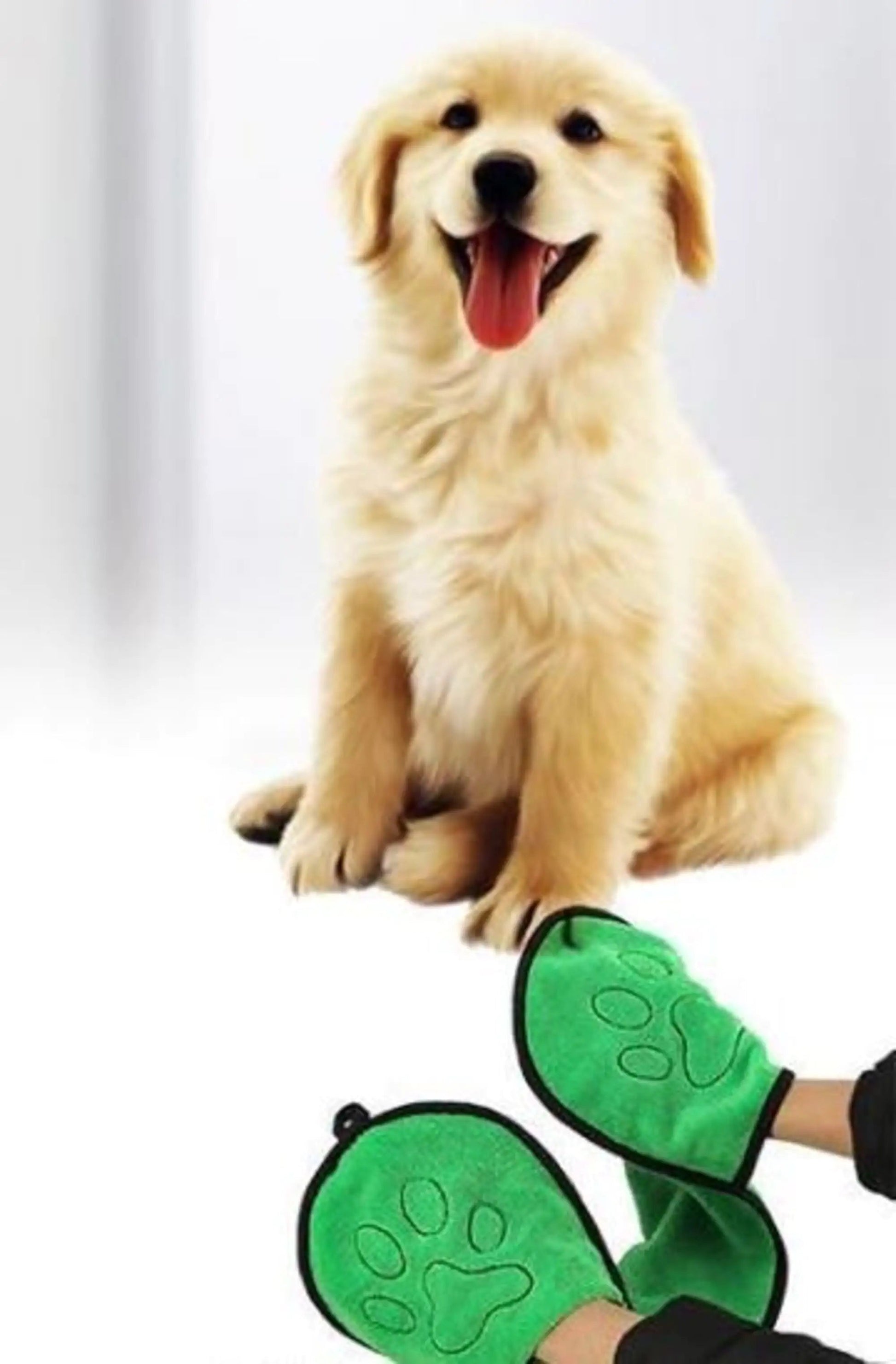 BeNat Pets. Dog Bath Towel Double Drop Pocket Design Anti Spier