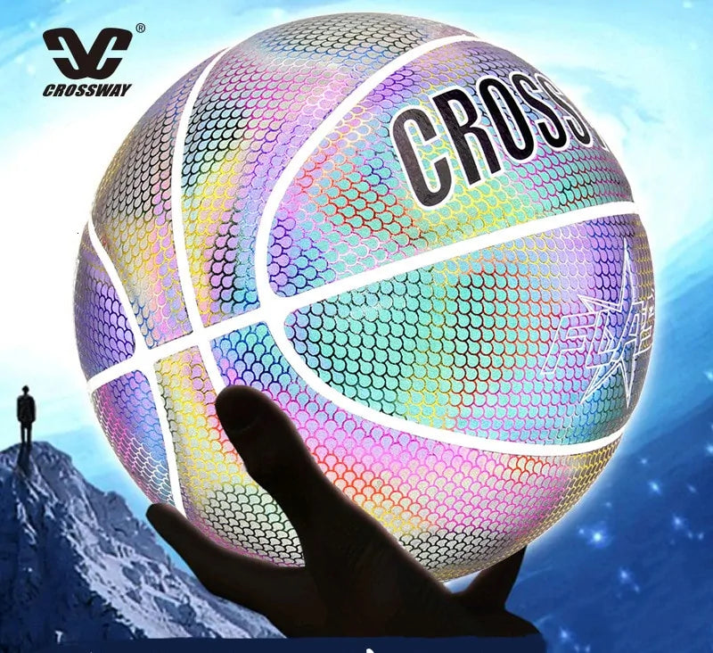 Holographic Reflective Wear-Resistant Luminous Basketball Anti Spier