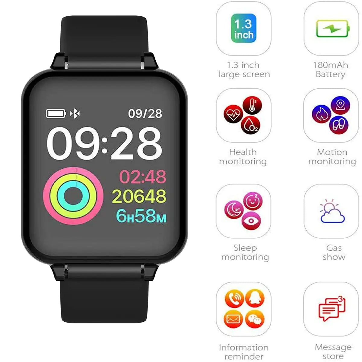 Smart Fit Total Wellness And Sports Activity Watch Anti Spier