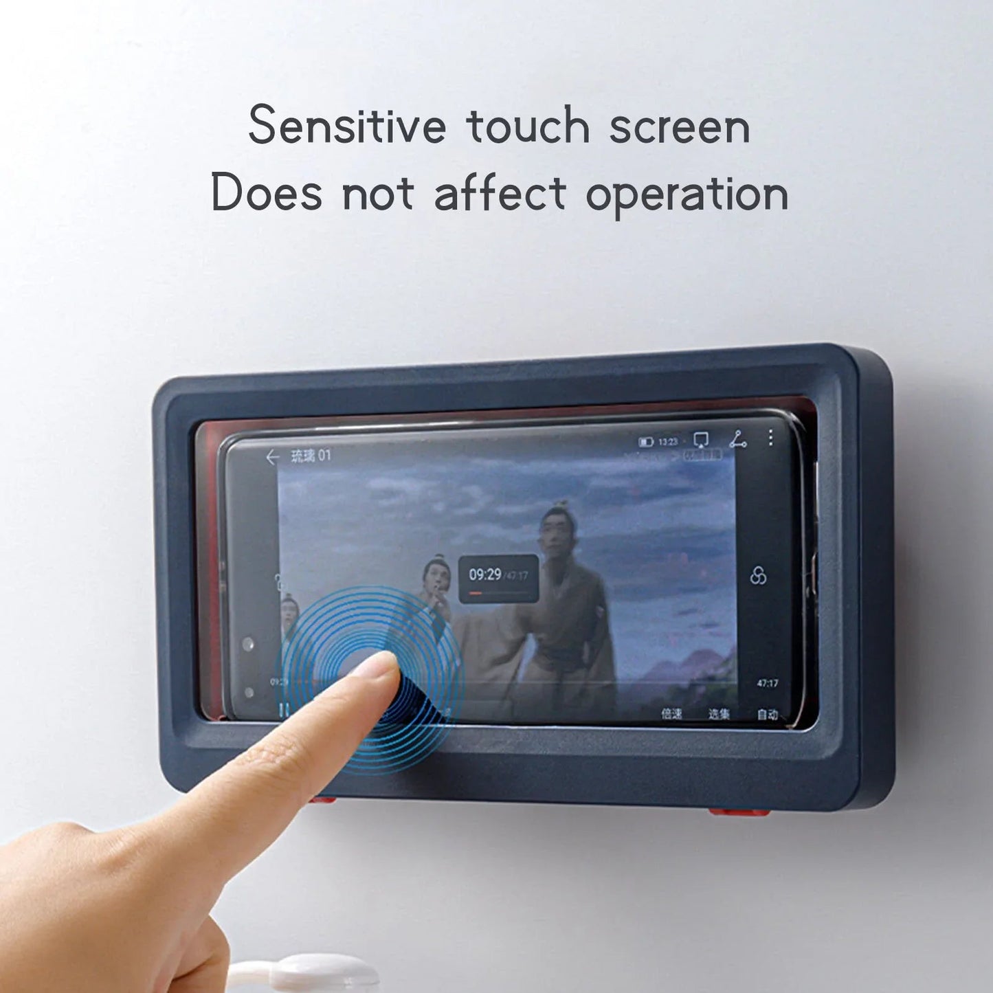 Phone Case Bath Wall Mounted Holder Anti Spier