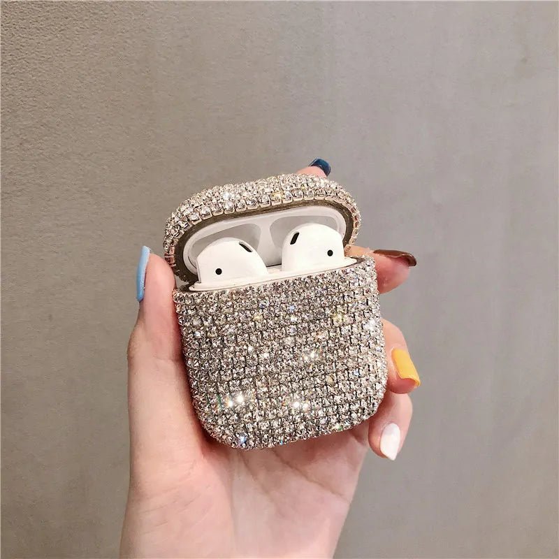 Luxury Bling Earbuds Case Anti Spier