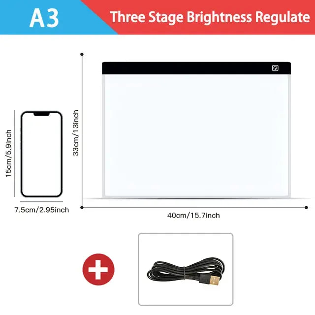 Dimmable LED Drawing Pad: Creative Kids' Gift Anti Spier