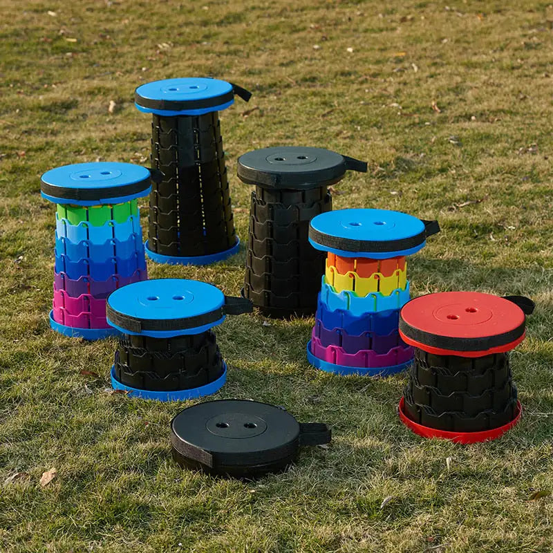 Portable Folding Telescopic Stool with Carry Bag