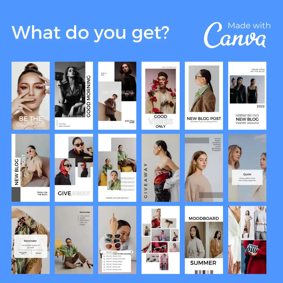 Downloadable Instagram Story 100 Template Anti Spier