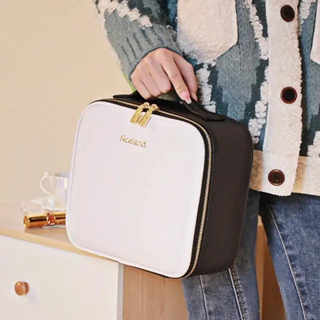 Smart LED Cosmetic Case with Mirror Anti Spier