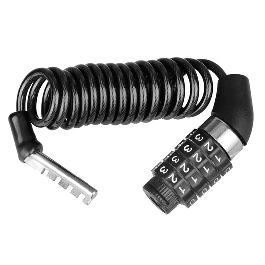 Universal Bicycle Helmet Lock with Steel Cable and Code Anti Spier