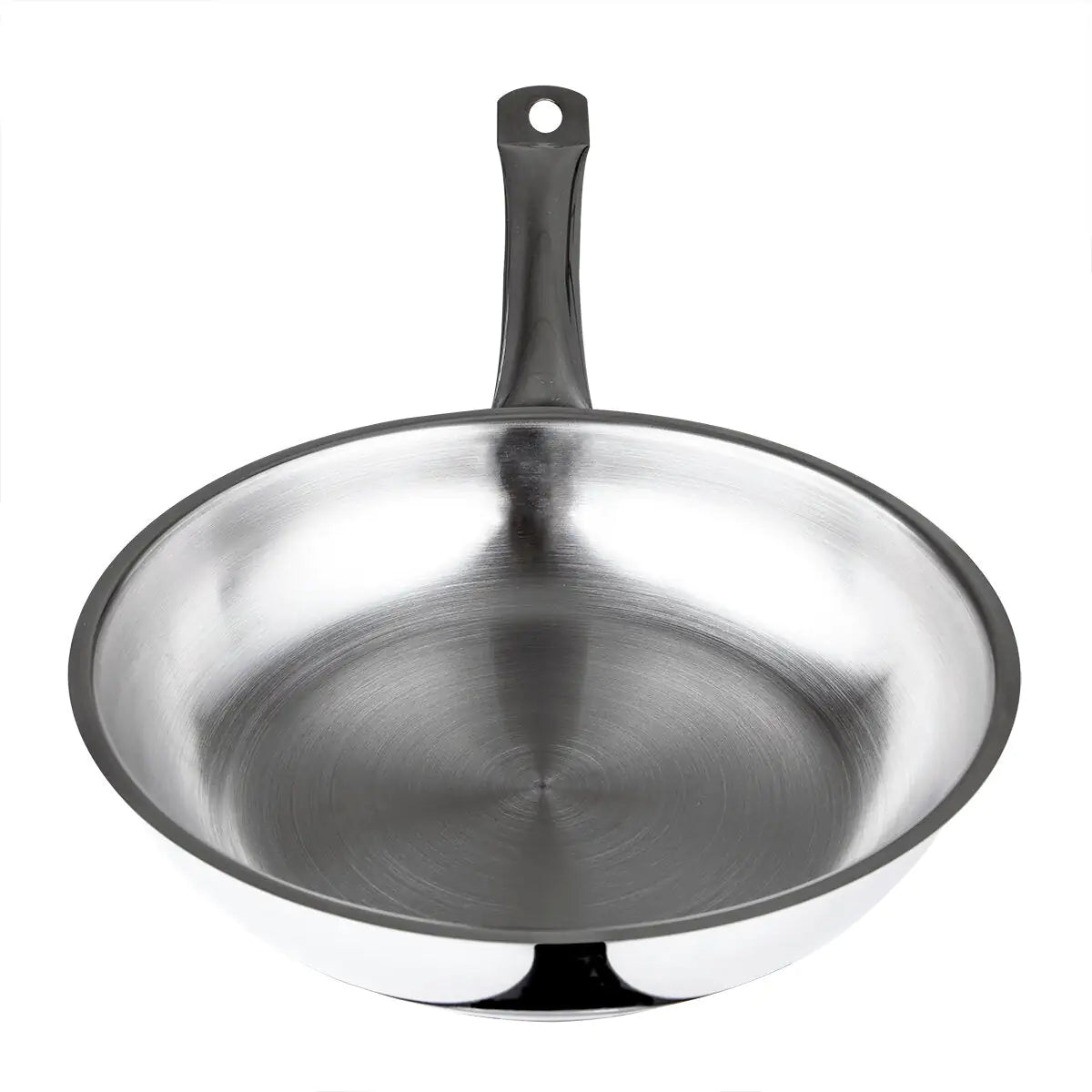 Serenk Modernist Stainless Steel Frying Pan 24 cm Anti Spier
