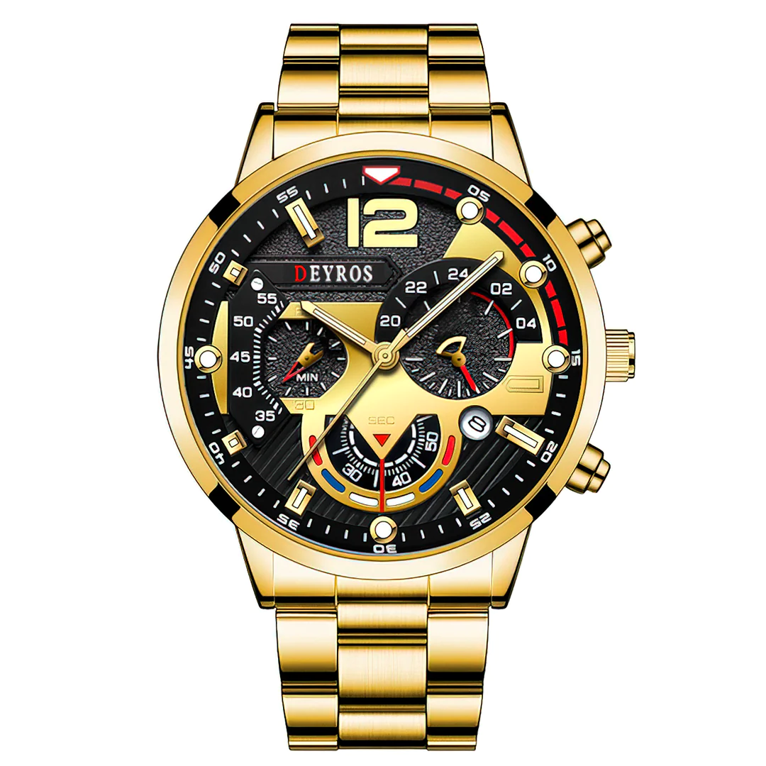 Luxury Sport Quartz Wrist Watch Anti Spier