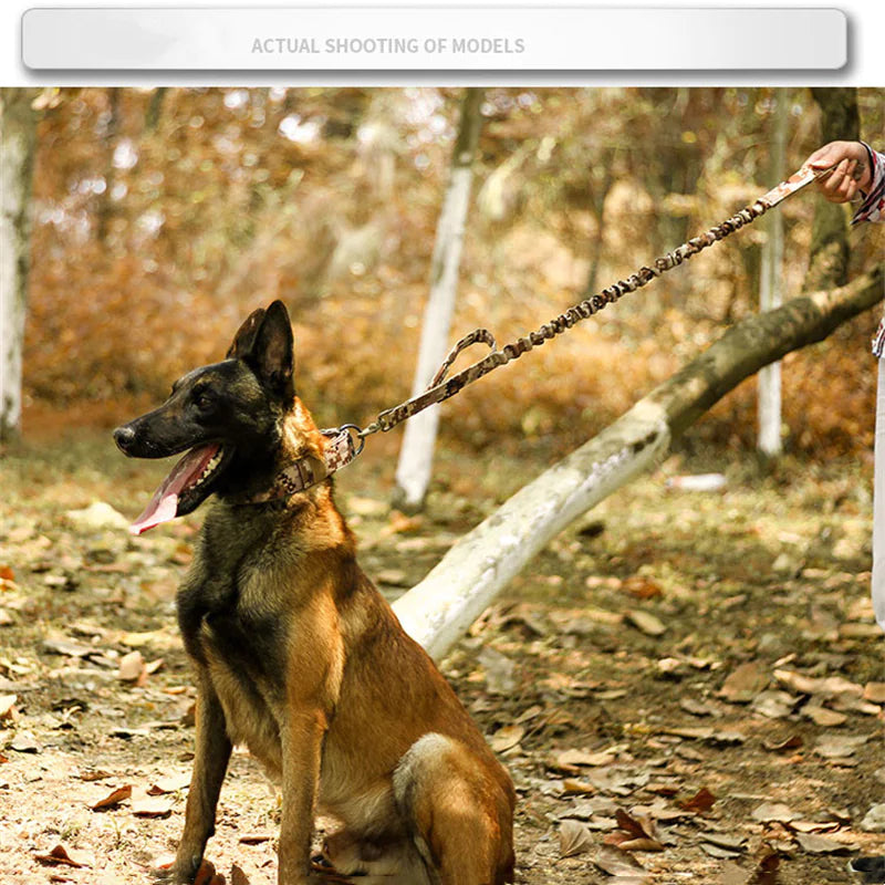 2" Wide Tactical Heavy Duty Nylon Large Dog Collar K9 Military With Metal Buckle Anti Spier