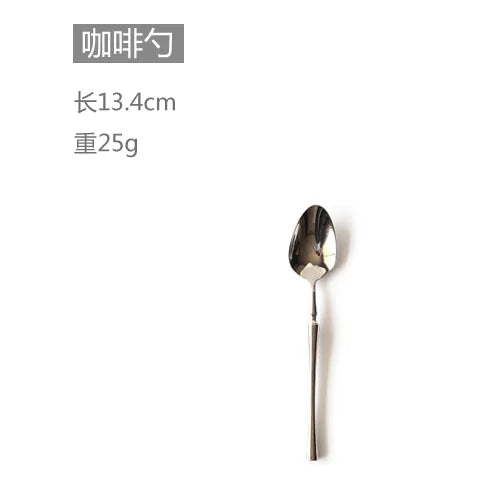 Luxury Stainless Steel Cutlery Set Anti Spier