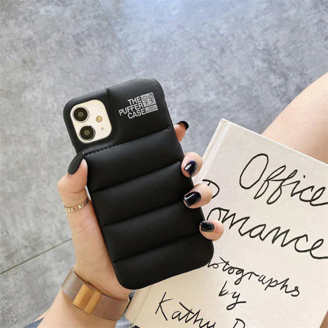 Fashion Brand Down Jacket Phone Case For iPhone Anti Spier