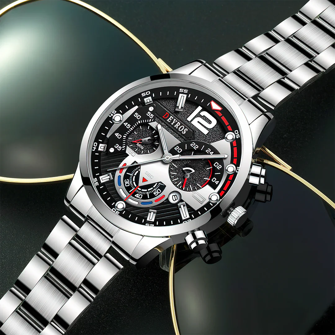 Luxury Sport Quartz Wrist Watch Anti Spier