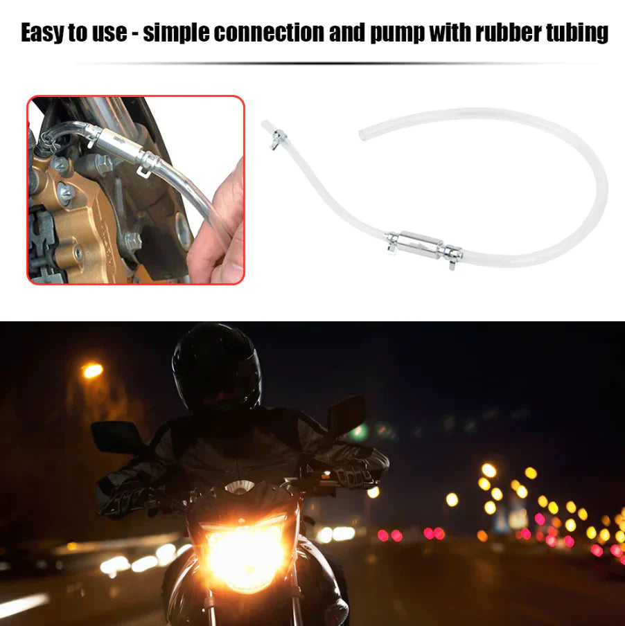 Car Motorcycle Clutch Brake Bleeder Hose One Way Valve Tube Bleeding Tool Set US Anti Spier
