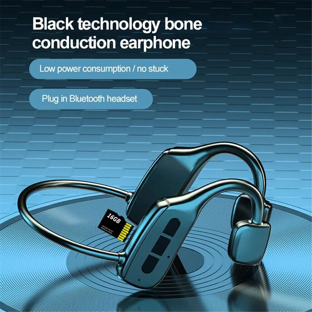 Bone Conduction Headphones Bluetooth 5.1 Wireless Headset Earbuds Outdoor Sport Anti Spier