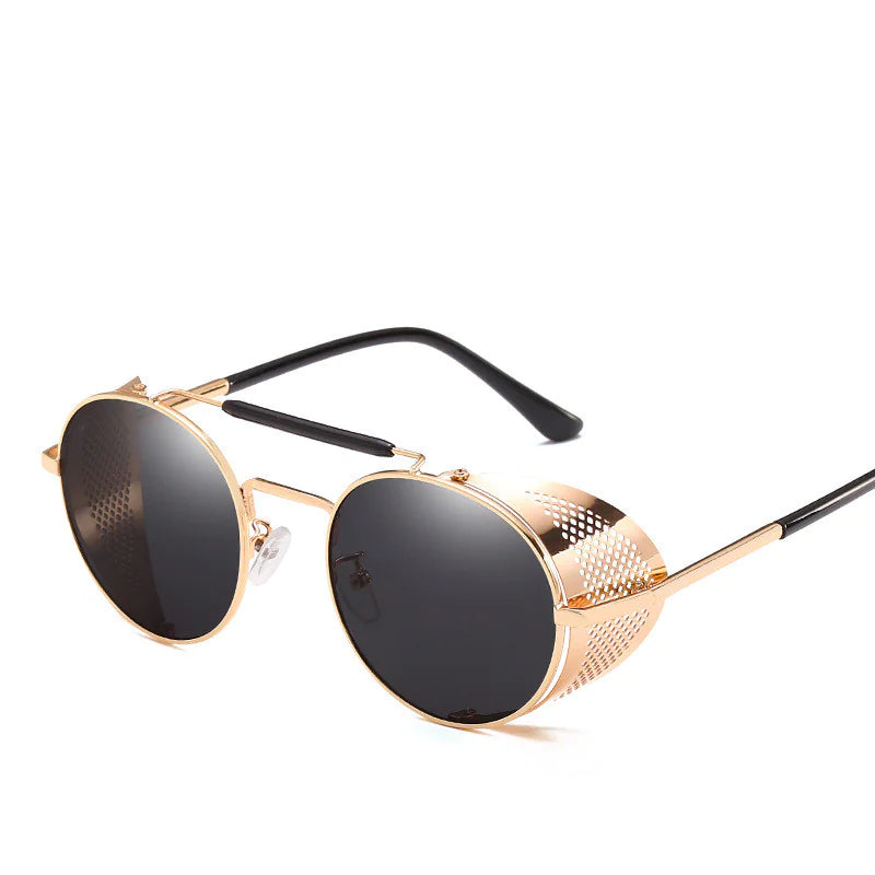 Windshield Round Retro Colored Reflective Sunglasses Anti Spier