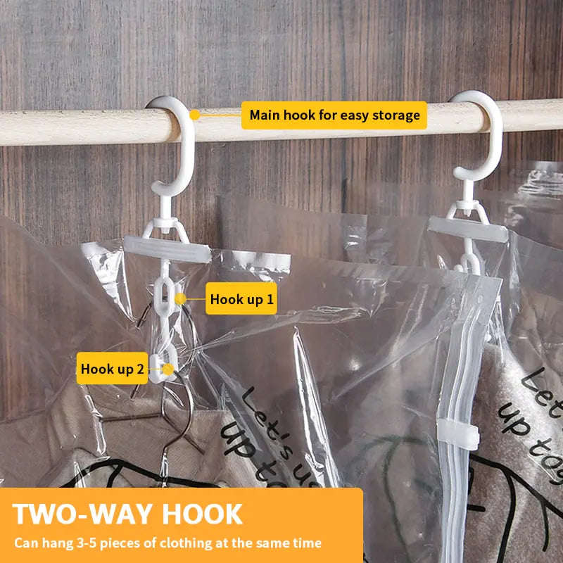 Closet Hanging Organizer Vacuum Bag Anti Spier