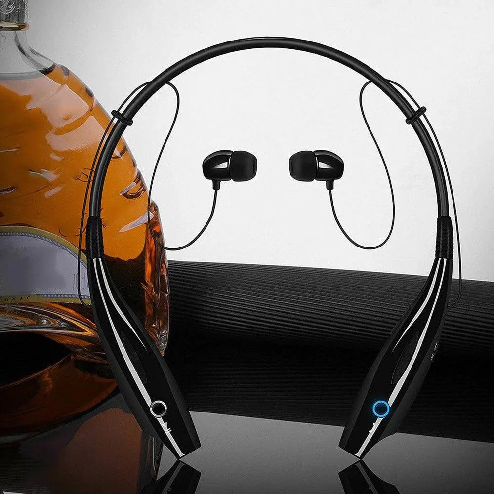 Bluetooth Neckband Wireless Headphones Mic Headset Stereo Earbuds Earphone Anti Spier