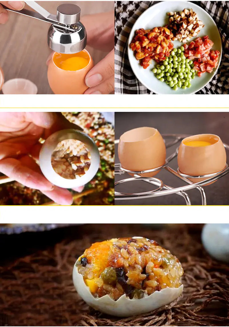 Stainless Steel Egg Topper Cutter Anti Spier