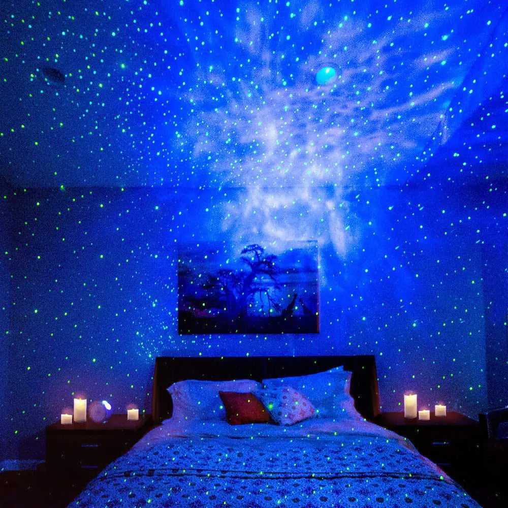 Alexa Compatible Laser Projector w/LED Nebula Cloud for Game Rooms, Home Theater, or Night Light Ambiance Anti Spier