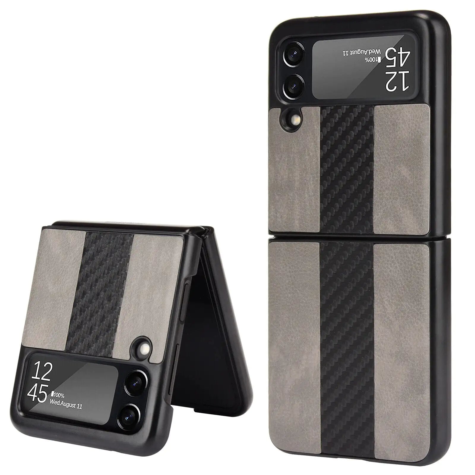 For Samsung Galaxy Z Flip 3 5G Slim Folding Leather Shockproof Phone Case Cover Anti Spier