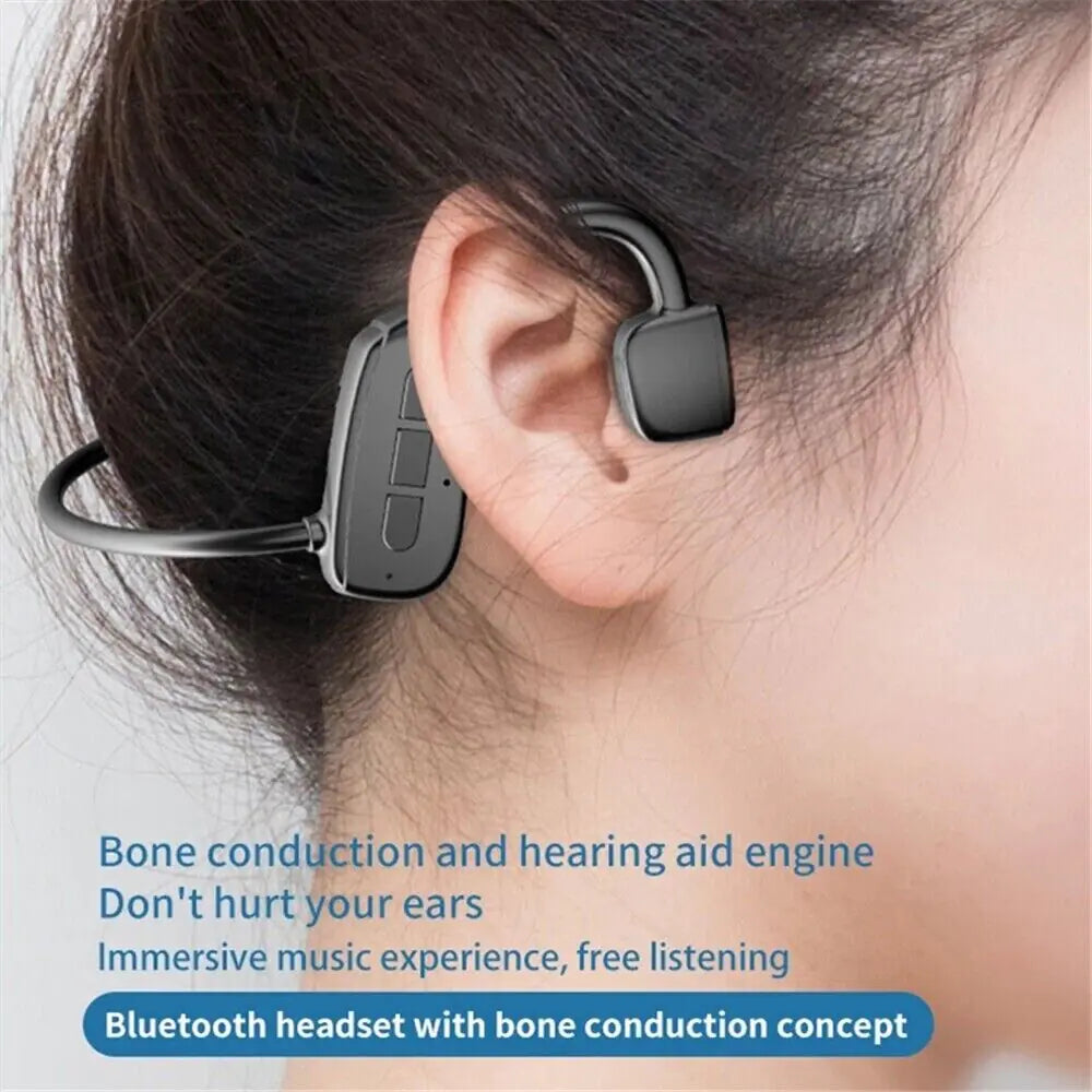 Bone Conduction Headphones Bluetooth 5.1 Wireless Headset Earbuds Outdoor Sport Anti Spier