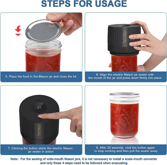 Seal Away Jar Vacuum Sealer Anti Spier