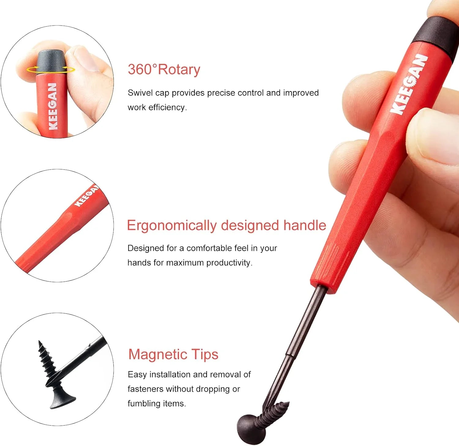 6 Piece Precision Screwdriver Tool Set Eyeglass Repair Computer Kit Magnetic Bit Anti Spier