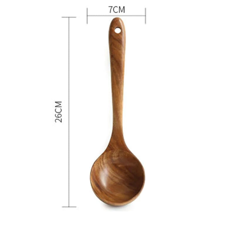 Essential Non-Stick Cookware & Wooden Spoon Set Anti Spier